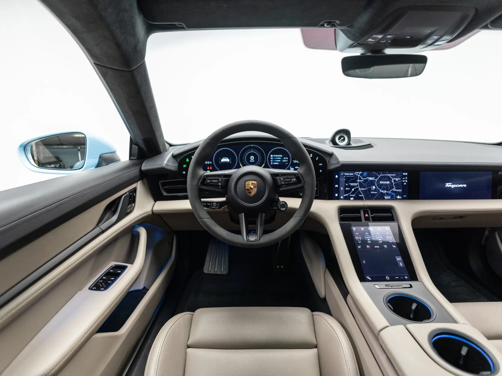 Porsche Taycan Turbo I, 2021 — экстерьер, фото 14